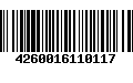 Código de Barras 4260016110117