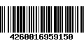 Código de Barras 4260016959150