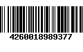 Código de Barras 4260018989377