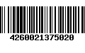 Código de Barras 4260021375020