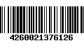 Código de Barras 4260021376126