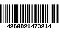 Código de Barras 4260021473214