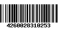 Código de Barras 4260028310253