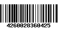 Código de Barras 4260028360425