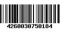 Código de Barras 4260030750184