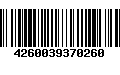 Código de Barras 4260039370260