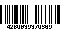 Código de Barras 4260039370369