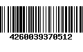 Código de Barras 4260039370512