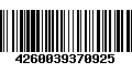 Código de Barras 4260039370925