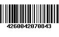 Código de Barras 4260042070843