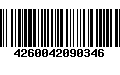 Código de Barras 4260042090346