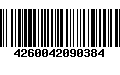 Código de Barras 4260042090384