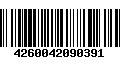 Código de Barras 4260042090391