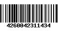 Código de Barras 4260042311434