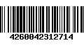 Código de Barras 4260042312714