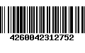 Código de Barras 4260042312752