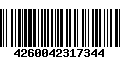 Código de Barras 4260042317344