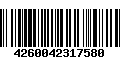 Código de Barras 4260042317580