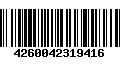 Código de Barras 4260042319416