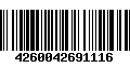 Código de Barras 4260042691116