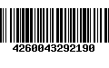 Código de Barras 4260043292190