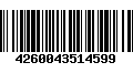 Código de Barras 4260043514599