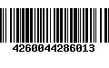 Código de Barras 4260044286013