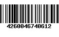 Código de Barras 4260046740612