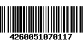 Código de Barras 4260051070117