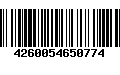 Código de Barras 4260054650774