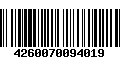 Código de Barras 4260070094019