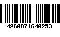 Código de Barras 4260071640253