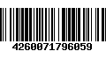 Código de Barras 4260071796059