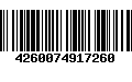 Código de Barras 4260074917260