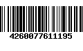 Código de Barras 4260077611195