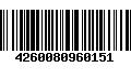 Código de Barras 4260080960151