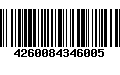 Código de Barras 4260084346005