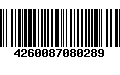 Código de Barras 4260087080289