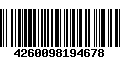 Código de Barras 4260098194678