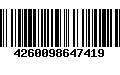 Código de Barras 4260098647419