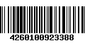 Código de Barras 4260100923388