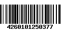 Código de Barras 4260101250377