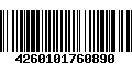 Código de Barras 4260101760890