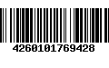 Código de Barras 4260101769428