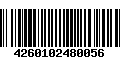 Código de Barras 4260102480056