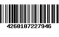 Código de Barras 4260107227946