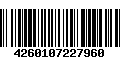 Código de Barras 4260107227960