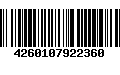 Código de Barras 4260107922360