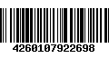 Código de Barras 4260107922698