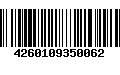 Código de Barras 4260109350062